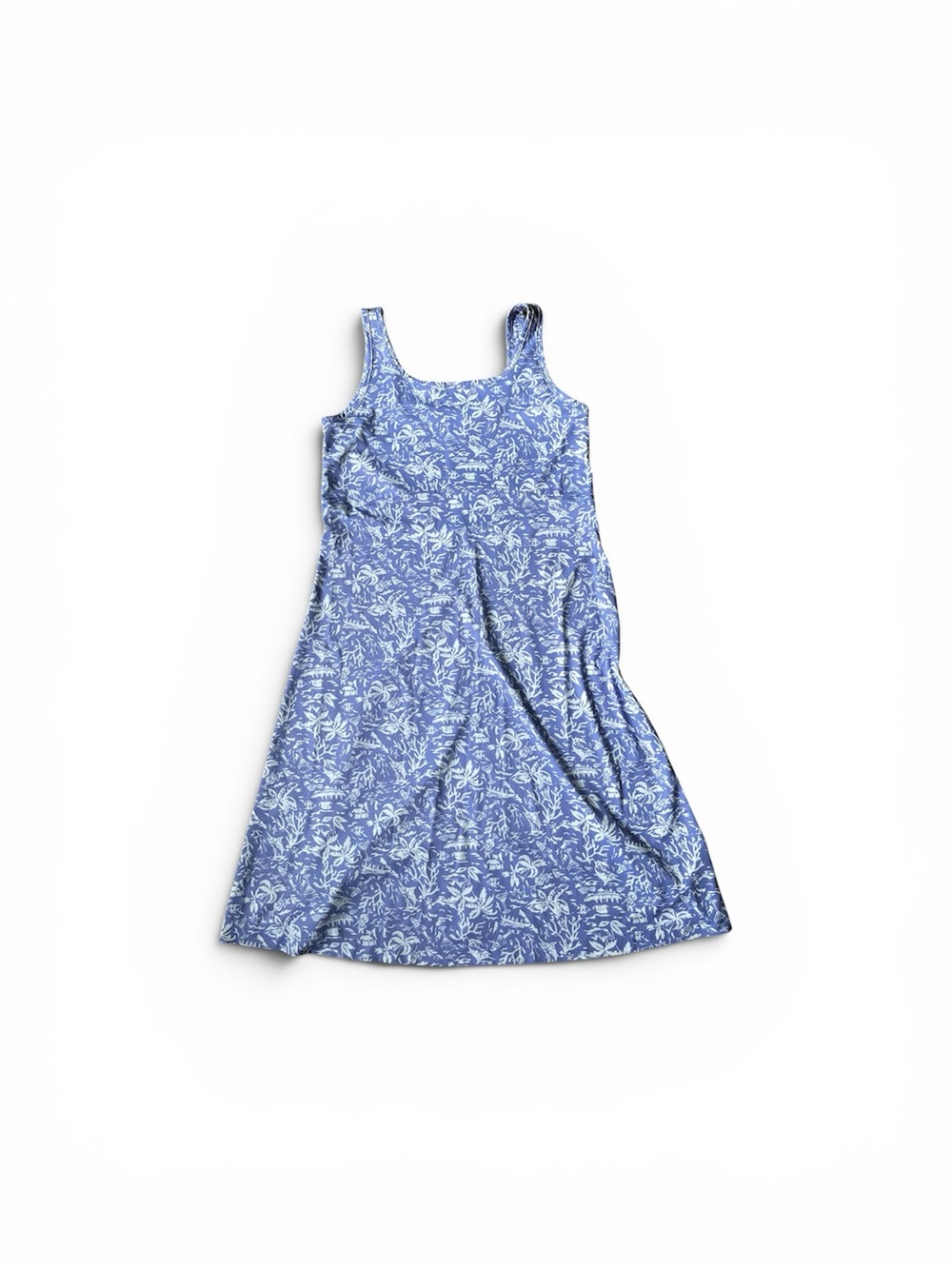 Columbia Lavender Floral Tank Dress with White Print